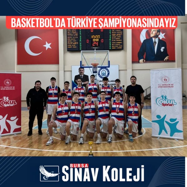 GENÇ ERKEK A BASKETBOL TAKIMIMIZ TÜRKİYE ŞAMPİYONASINDA!